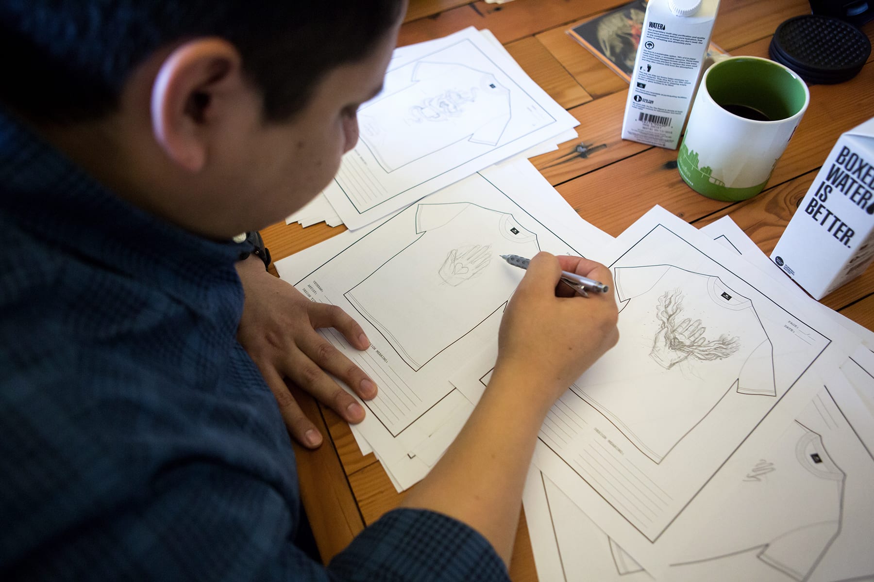 Portrait shoot of Victor and Monique for Touch Worldwide and Has Heart at Touch's office in Pioneer Square in Seattle, Friday, Jan 27, 2017.